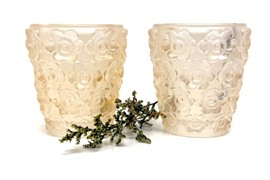 Набор подсвечников Lalique — хрусталь в золотом цвете