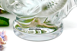Хрустальная скульптура Lalique «Double Fish» — символ гармонии и изобилия