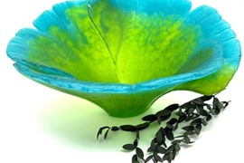 Ваза Daum Ginkgo — пластика хрустальной пасты