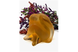Lalique Nu янтарная — хрустальный акцент