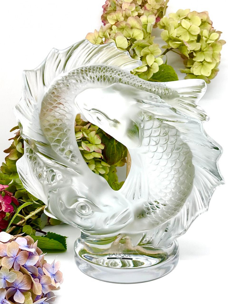 Lalique Double Fish — вид сбоку