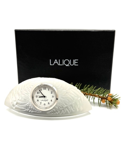 Хрустальные часы Lalique Папоротник