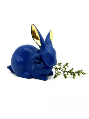 Кролик Lladro сине-золотой