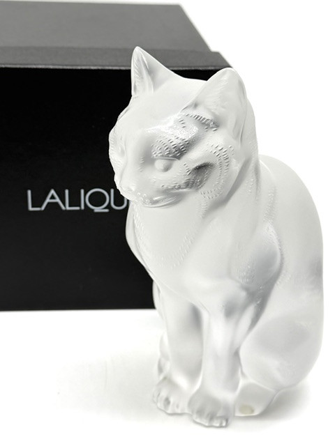 Скульптура Кошка Lalique   