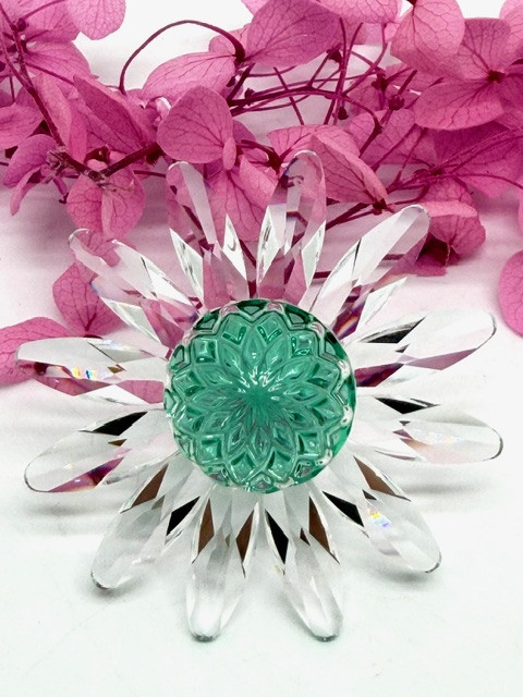 Цветок Swarovski Marguerite зелёный   