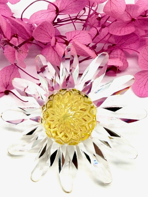 Цветок Swarovski Marguerite жёлтый