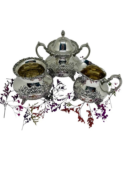 Антикварный серебряный сервиз Poole Silver Company    
